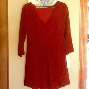 Speechless Lace Overlay Dress 3